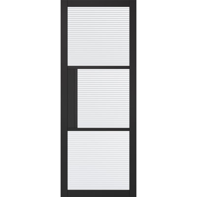 Tribeca 3L Reeded Glazed Internal Door