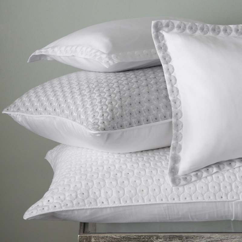 Angele Duvet Cover, White, King Shams