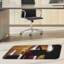 Ensemble de 2 tapis décoratifs en verre à vin rouge pour cuisine et bar, brun et noir