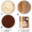 Décoration murale abstraite en métal chocolat brun élémentaire IV-87835102