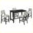 Classic 5-Piece Counter Height Dining Set with 4 Chairs-421275461-421275482
