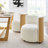 Solis Boucle Accent Chair In Natural Ivory
