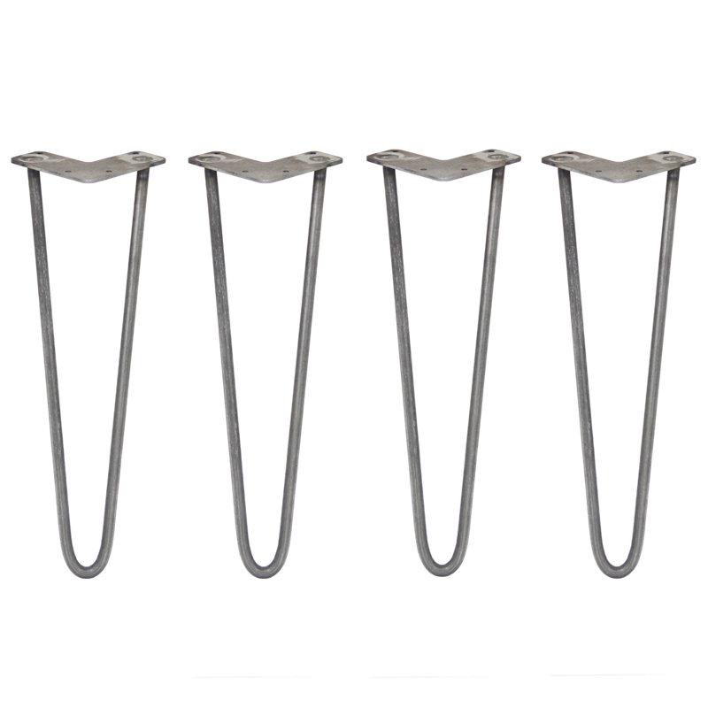 Klimek Table Leg, Silver, 40.64cm H x 11cm W x 8cm D