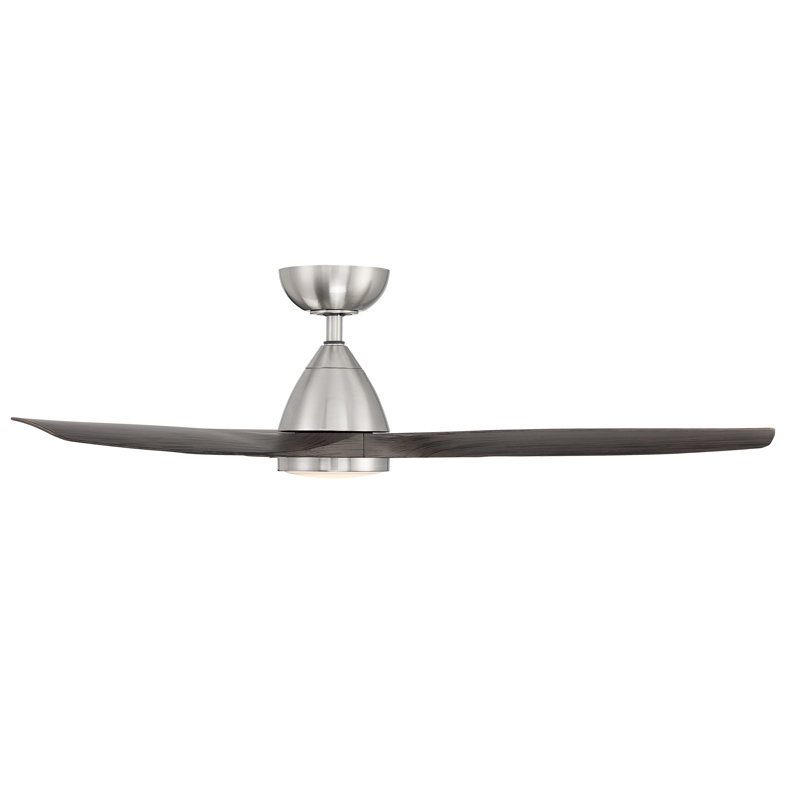 Skylark 3 - Blade Indoor/Outdoor Smart Ceiling Fan with Adjustable CCT 2700K-3000K-4000K-5000K LED Light Kit and Remote Control Included, Works With Alexa and iOS or Android App