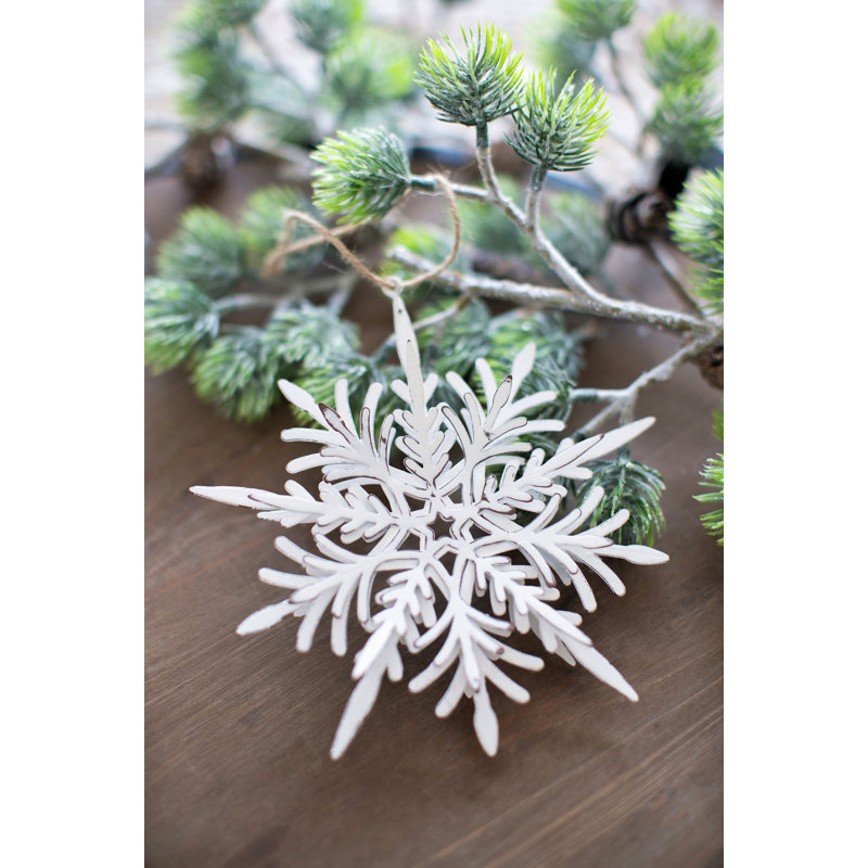 Cintre en fer en forme de flocon de neige, boules de Noël décoratives à suspendre pour des décorations de fêtes