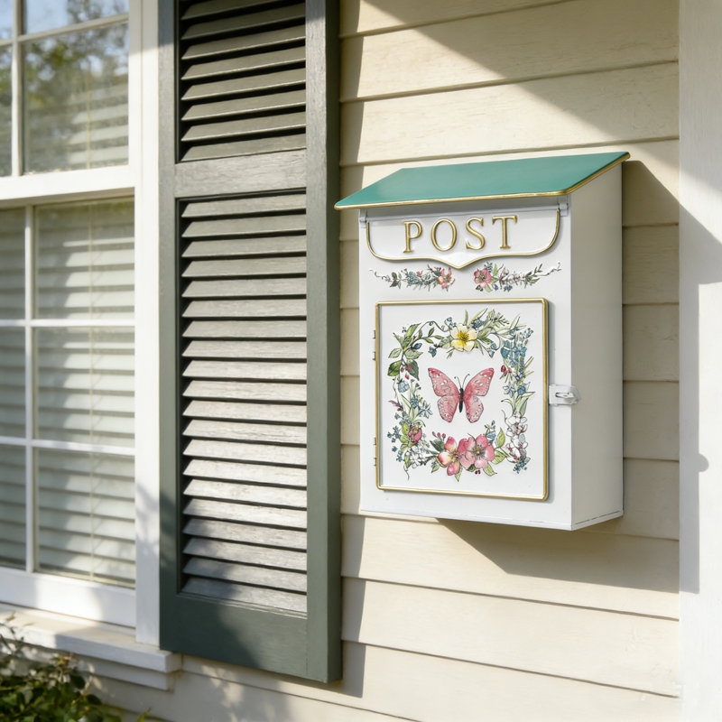 Mailbox Wall Mount Mailboxes for Outside Vintage Mailboxes for House Outside Porch Front Door Decor