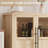 55" Sideboard Buffet Cabinet with 4 Glass Doors & Ample Storage for Dining Room & Kitchen-671777157