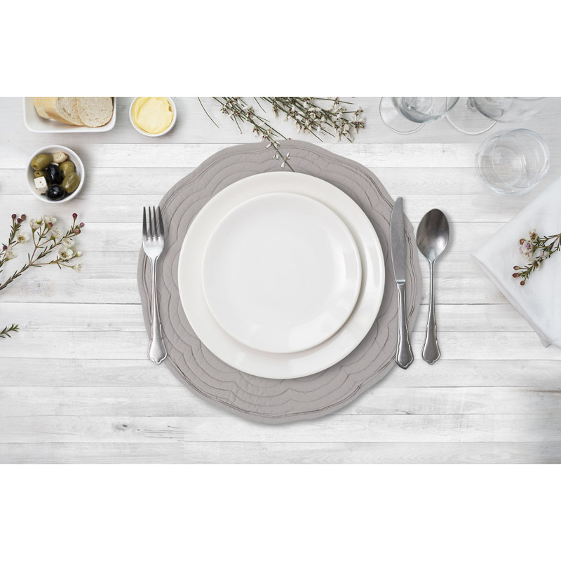 Napperon en coton Grover, Gris