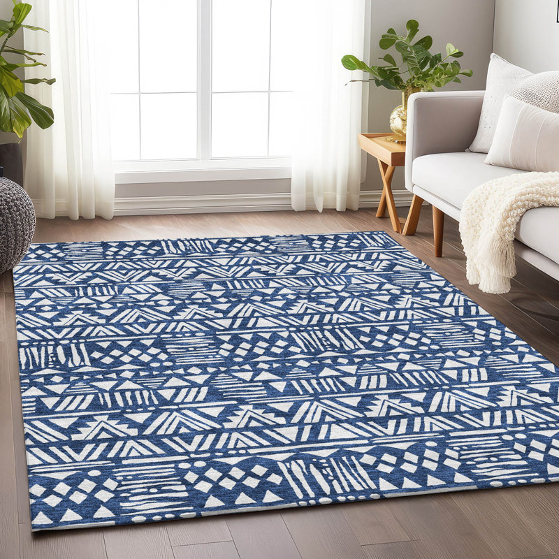 Tapis intérieur / extérieur Maliana, Rectangle 2 pi 6 po x 3 pi 10 po