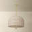 Lonnie 28" 6-Light Abaca Dome Pendant