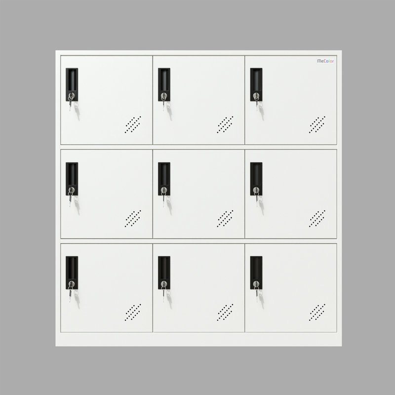 Employee Locker Cabinet with key lock Full White Color, White