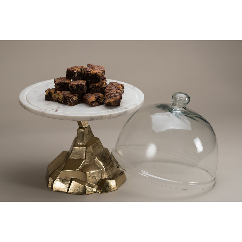 Exum Cake Stand, Gold