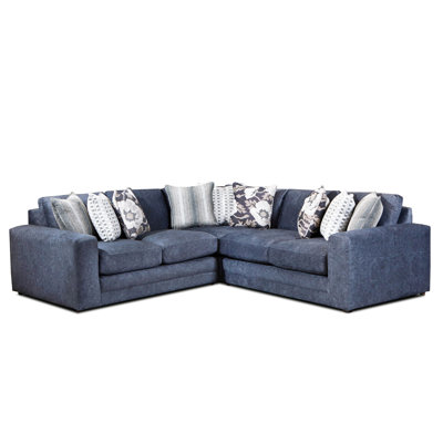 Upholstered L-Shaped Sectional Reversible
