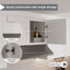 Armoire murale de cuisine courte l 36 po x P 12 po x H 18 po prête à assembler Casainc-125386829-125386834