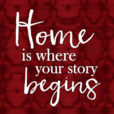 Home Is Where It Begins - Wrapped Canvas Print