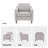 Barton 32" W Modern Soft Upholstered Fabric Chair-1377892594
