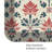 Anti-Fatigue Kitchen Comfort Mat, Block Print Garden In Coral Lattice-126412697-126412696