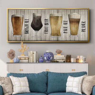 Beer Chart I- Framed Canvas