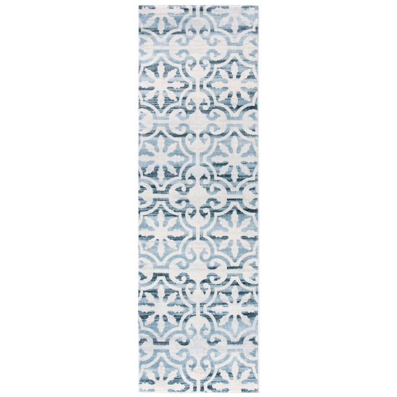 Winnols Performance Geometric Rug, Runner 2'2" x 7'