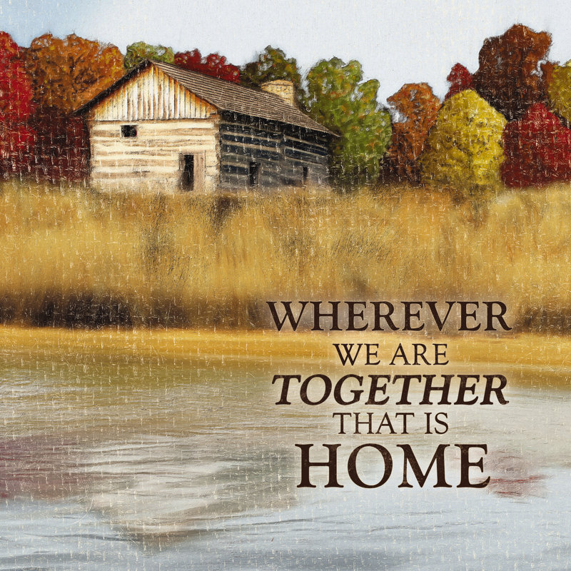 Together Is Home - Wrapped Canvas Painting, 122cm H x 122cm W x 3.8cm D