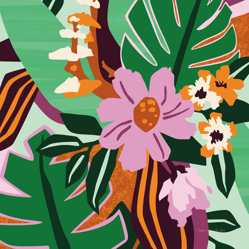 «Wildflowers Crop» par Megan Gallagher, H 20 po x l 20 po, Oui, Cadre simple argenté