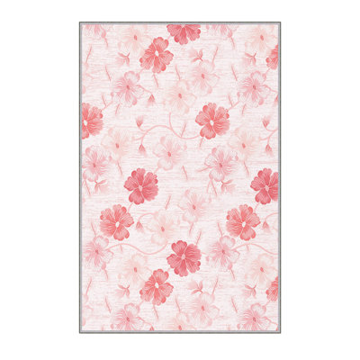 High-Quality 3D Printed Area Rug (2.6 x 4.0 ft), 100% Polyester, 0.3 in Pile Height | Antibacterial, Non-Slip PVC Felt Dot Underside | Machine Washable, Elegant Design for Living Room, Bedroom & Office