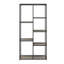 Aimslee 180cm H x 86cm W Stainless Steel Etagere Bookcase-1075227015