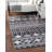 Abstract Area Rug in Charcoal Gray-Light Blue-71272556
