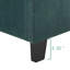 Grand lit tapissier moderne en velours - Delight