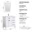 Undermount Ceramic Shaker 36" Single Bathroom Vanity Set with Mirror-56097842