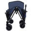 Chariot de chariot pliant convertible 3-en-1 avec banquette et plateau de table pliable monté à l'arrière - Chariot utilitaire robuste de 500 lb, roues tout-terrain d'une capacité de 180 L pour le camping-116829760-116829761