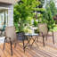 2 chaises de patio pour l'extérieur avec accoudoirs - gris-319188905