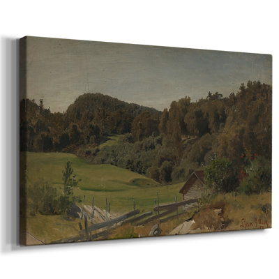 Landscape near Ljan-Hans Gude-Gallery Wrapped Canvas-1884