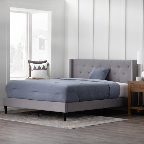 Andover Mills™ Petersen Upholstered Bed & Reviews | Wayfair