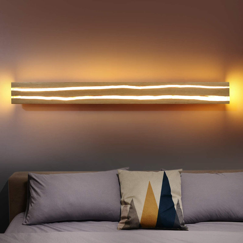 Evander Solid Wood Flush Mounted Sconce