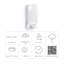 Outdoor Wall Light L 1 S with Motion Sensor incl. House Numbers E27-6387207