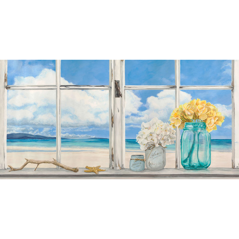 Window Atlantique by Remy Dellal - Wrapped Canvas Print, 35cm H x 70cm W x 4cm D