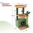 Everee 33" Cat Tree Tower, Green Cactus Cat Tree Condo House with Scratching Posts, Perch, Hammock