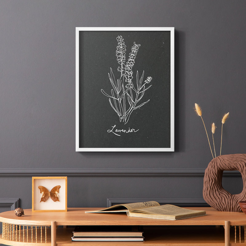 Scent Garden II Framed Print - Solid Wood, 10" H x 8" W, White