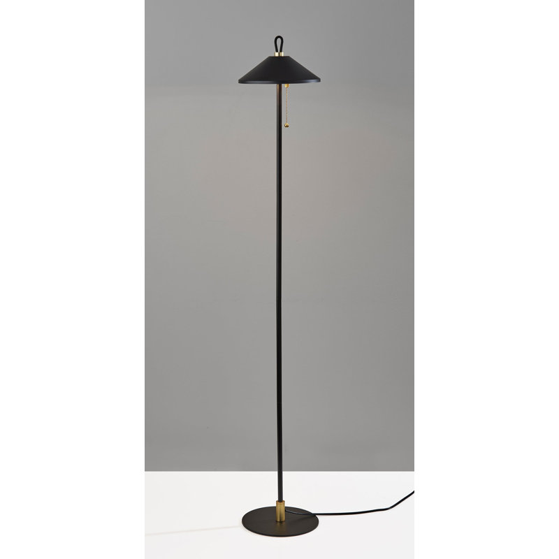Lampe sur pied 54 po Aswath, Noir