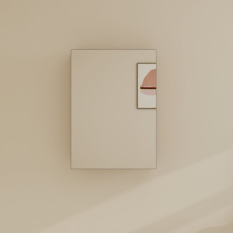 Armoire de rangement murale pour salle de bain 20 ", armoire à pharmacie flottante avec tablettes en verre réglables, 19.78"