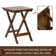 Karlin Outdoor 2 Solid Wood Chairs and 1 Table