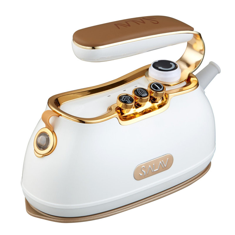 SALAV IS-900 Retro Edition Duopress Garment Steamer + Iron, Pearl