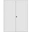 1 Panel Shaker Solid Manufactured Wood Standard Double Door-94493392-94493395-97019674