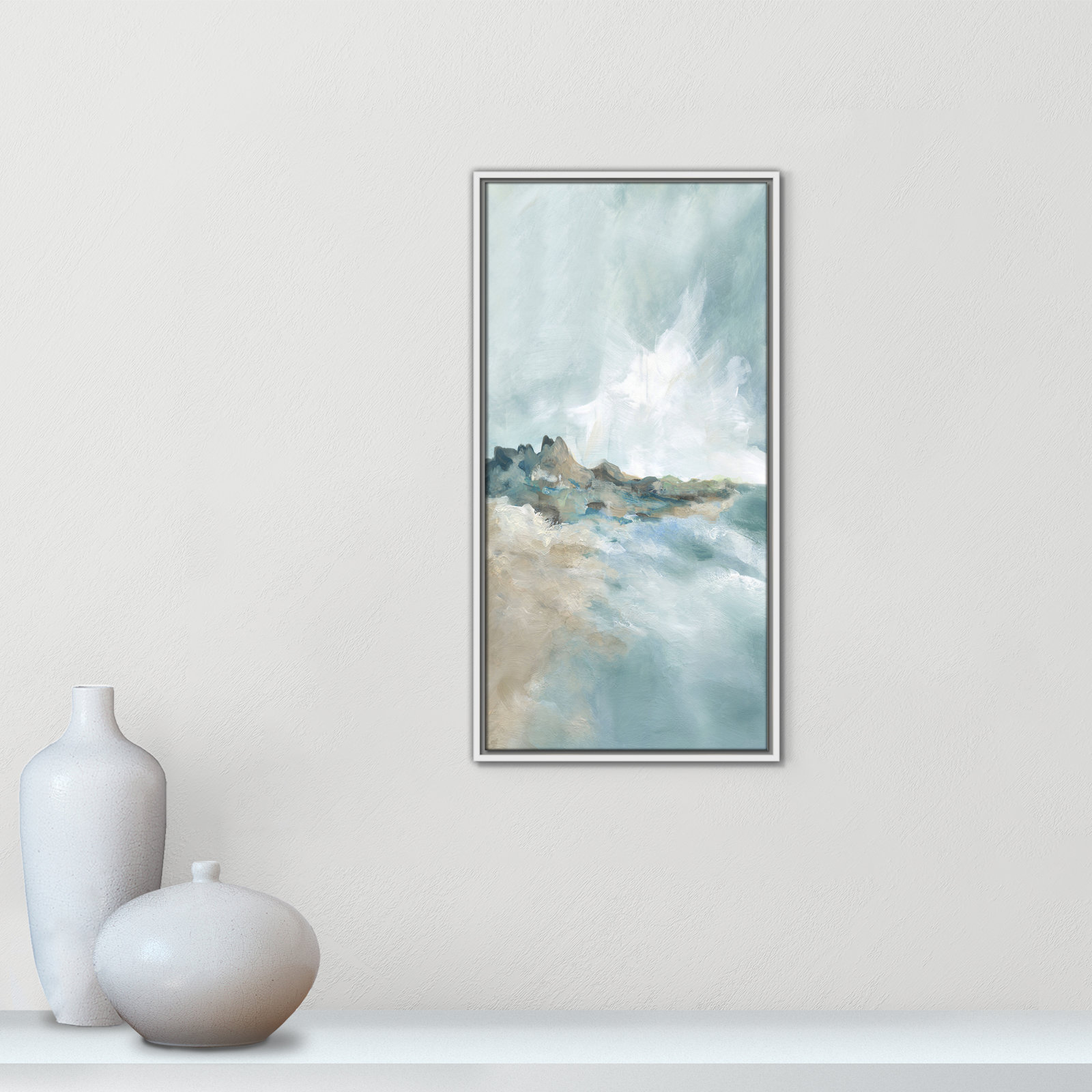 Coralie "Sandpoint" Print by Carol Robinson, 31.5" H x 16.5" W, White
