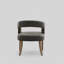 Fauteuil demi-tonneau d'appoint l 25,75 po