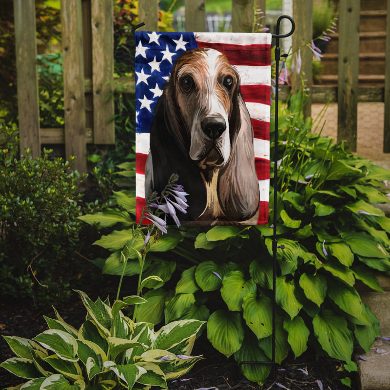 Polyester à 2 côtés 15 x 11 po drapeau de jardin, Chien du Sud