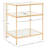 Hedwige Glass End Table with Storage