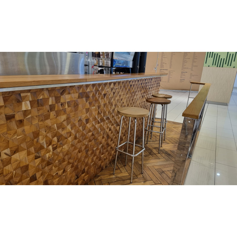 MB-008 – Teak Pyramid 3D Wall Panel