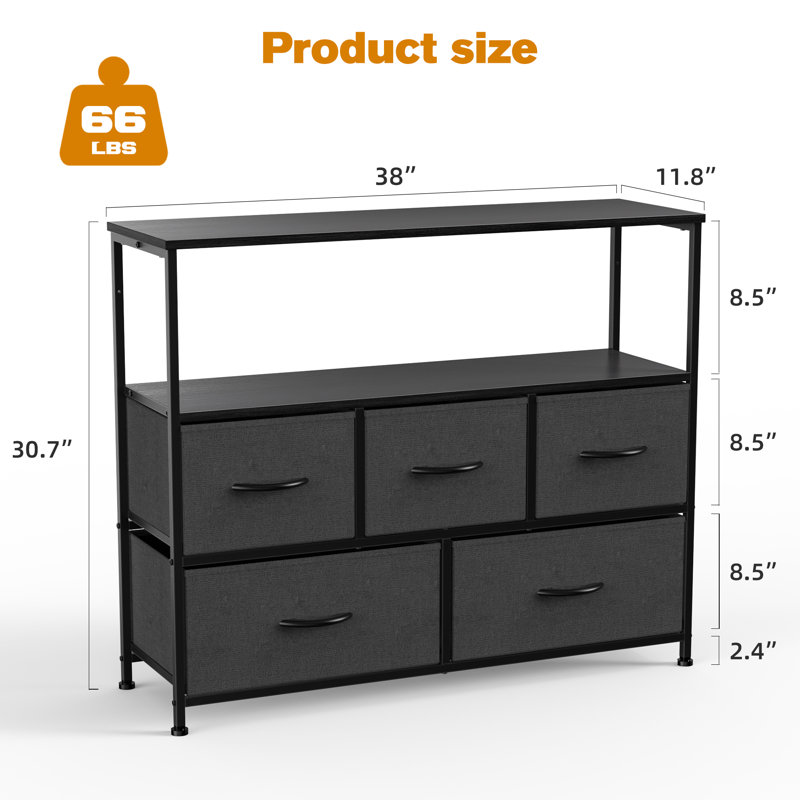 Commode 5 tiroirs Bundhu
